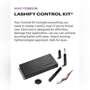LASHIFY Control Kit, Blow Speed Dryer, and Release Lash Remover